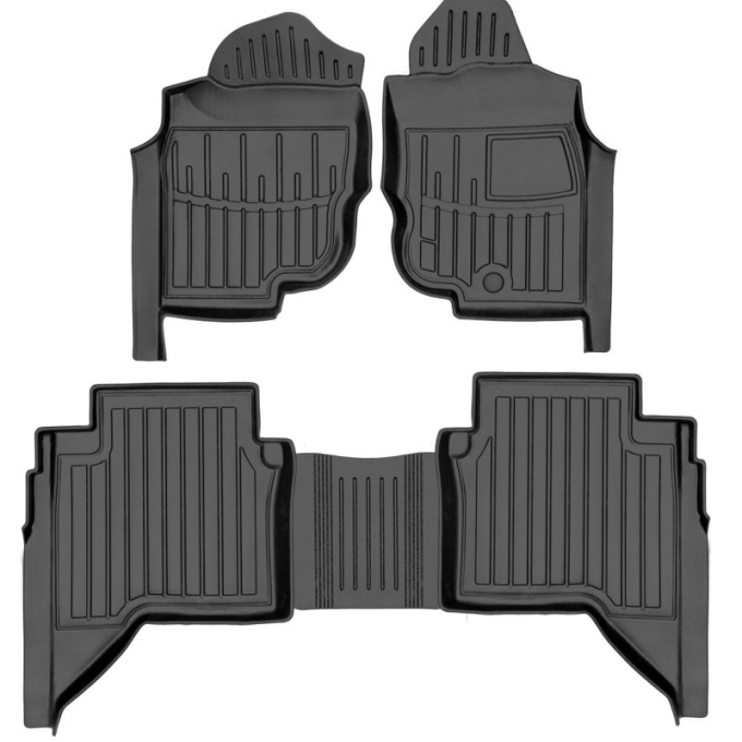Hilux VII (Crew Cab) (right steering wheel) (2004-2015) комплект 3D килимків з 5 штук