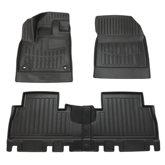 Berlingo III (2018-...) (with armrest) комплект 3D килимків з 4 штук