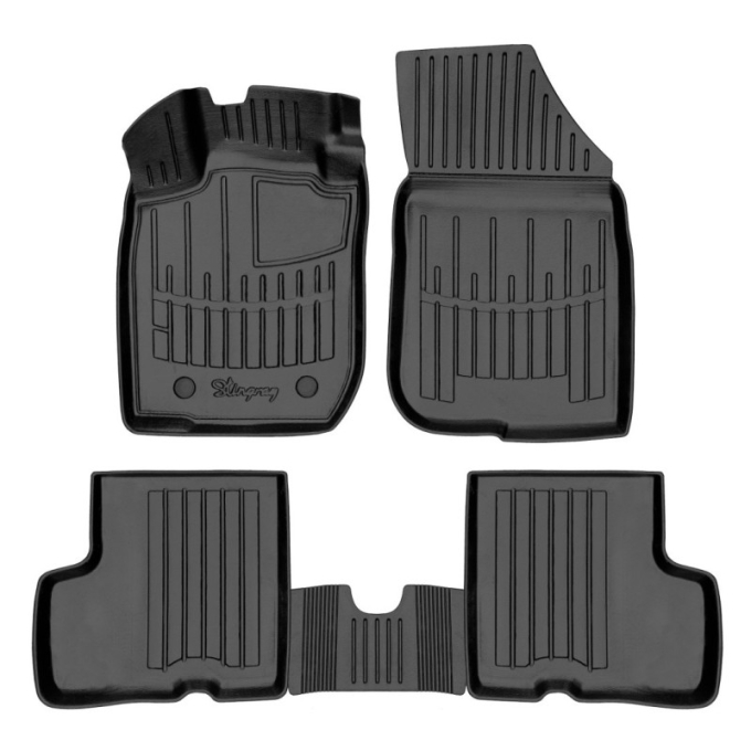 Duster (2010-2015) (2WD) комплект 3D килимків з 5 штук