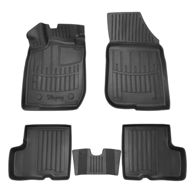 Duster (2010-2015) (2WD) комплект 3D килимків з 5 штук