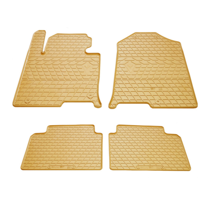 Hyundai Sonata 2014- Комплект из 4-х ковриков Бежевый в салон