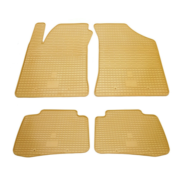 Kia Cerato  2004- Комплект из 4-х ковриков Бежевый в салон