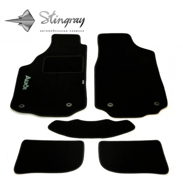 Chevrolet Aveo T250 НВ 2005-2011 Комплект из 5-х ковриков ворсовый CIAK BLACK Черный в салон