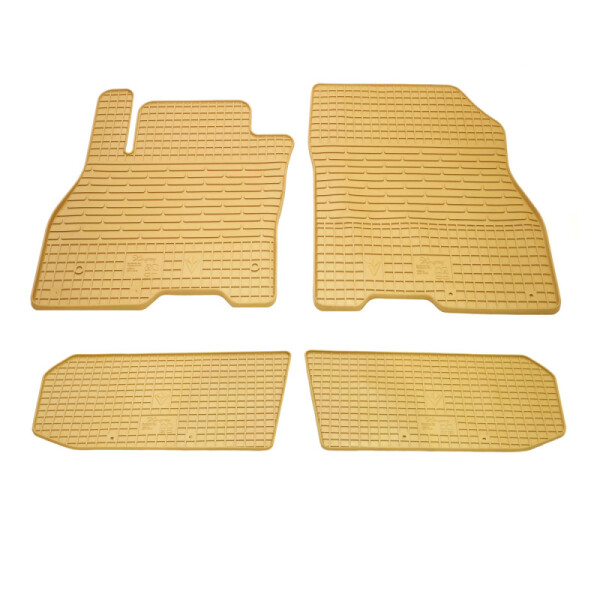 Nissan Leaf (ZE0) (2010-2017) Комплект из 4-х ковриков Бежевый в салон