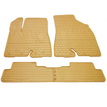 Toyota Highlander  2014- Комплект из 4-х ковриков Бежевый в салон