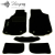 VOLKSWAGEN CADDY 2004-2006 Комплект из 5-х ковриков ворсовый Черный в салон