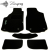 Chevrolet Aveo T250 НВ 2005-2011 Комплект из 5-х ковриков ворсовый CIAK BLACK Черный в салон