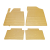Nissan Teana (J32) 2008- Комплект из 4-х ковриков Бежевый в салон