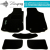 Chevrolet Aveo T250 НВ 2005-2011 Комплект из 5-х ковриков ворсовый CIAK BLACK Черный в салон