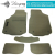 Daewoo NEXIA МКП SD 1995-2007 Комплект из 5-х ковриков ворсовый FORTUNA GREY Серый в салон