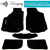 FORD FIESTA АКП 5 дв. НВ 2002 - 2008 Комплект из 5-х ковриков ворсовый CIAK BLACK Черный в салон