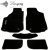 Mercedes-Benz ML 320 (W163) 1997-2005 Комплект из 5-х ковриков ворсовый CIAK BLACK Черный в салон